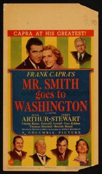 3m114 MR. SMITH GOES TO WASHINGTON mini WC '39 Frank Capra, James Stewart & pretty Jean Arthur!