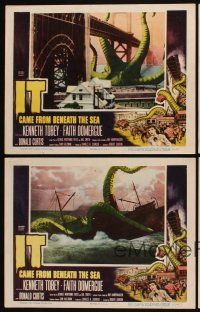 3m430 IT CAME FROM BENEATH THE SEA 8 LCs '55 Ray Harryhausen, cool special effects monster images!