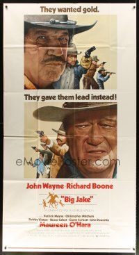 3p144 BIG JAKE 3sh '71 Richard Boone wanted gold but John Wayne gave him lead instead!