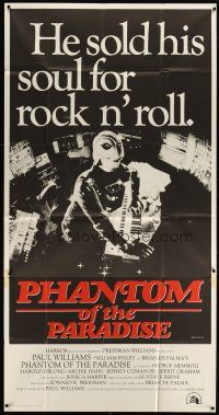 3p154 PHANTOM OF THE PARADISE style B int'l 3sh '74 Brian De Palma, sold his soul for rock & roll!
