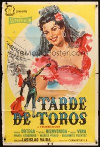 3p191 AFTERNOON OF THE BULLS Argentinean '56 Vajda's Tarde de toros, art of matador & senorita!