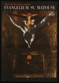 3p026 GOSPEL ACCORDING TO ST. MATTHEW Czech 11x16 '74 Il Vangelo secondo Matteo, Vyletal art!