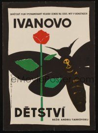 3p029 MY NAME IS IVAN Czech 11x16 '62 Tarkovsky's 1st feature film, Ivanovo detstvo, Vaca art!
