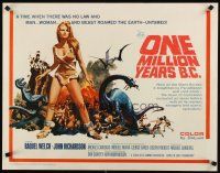 3p010 ONE MILLION YEARS B.C. 1/2sh '66 full-length sexiest prehistoric cave woman Raquel Welch!