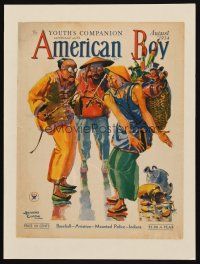 3p092 AMERICAN BOY paperbacked magazine cover August 1934 Anthony Cucchi art of Asian men!