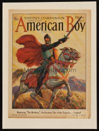 3p091 AMERICAN BOY paperbacked magazine cover October 1932 Soare art of Richard the Lion-Hearted!