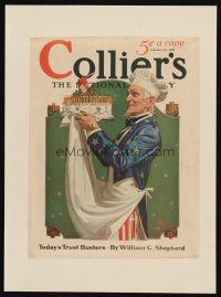 3p097 COLLIER'S paperbacked magazine cover Feb 23, 1929 Washington birthday Uncle Sam Jackson art!