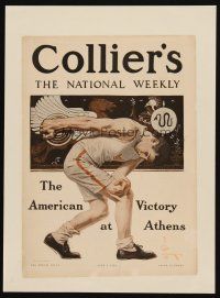 3p096 COLLIER'S paperbacked magazine cover June 9, 1906 Leyendecker Athens Olympics discus art!