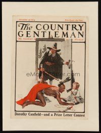 3p104 COUNTRY GENTLEMAN paperbacked magazine cover November 29, 1924 Prince Pilgrim & Indian art!