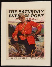 3p081 SATURDAY EVENING POST paperbacked magazine cover March 25, 1933 Wittmack Mountie art!