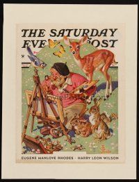 3p086 SATURDAY EVENING POST paperbacked magazine cover May 26, 1934 J.C. Leyendecker nature art!