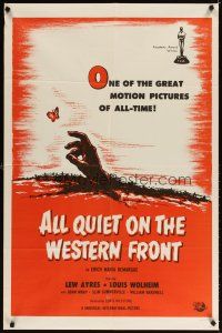3t060 ALL QUIET ON THE WESTERN FRONT 1sh R60s Lew Ayres, Louis Wolheim, Lewis Milestone