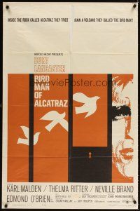 3t141 BIRDMAN OF ALCATRAZ 1sh '62 Burt Lancaster in John Frankenheimer's prison classic!