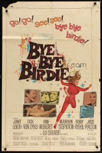 3t200 BYE BYE BIRDIE 1sh '63 cool artwork of sexy Ann-Margret dancing, Dick Van Dyke!
