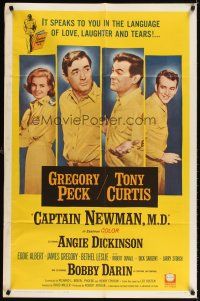 3t210 CAPTAIN NEWMAN, M.D. 1sh '64 Gregory Peck, Tony Curtis, Angie Dickinson, Bobby Darin