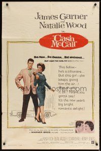 3t221 CASH MCCALL 1sh '60 James Garner, Natalie Wood, big bright romantic delight!