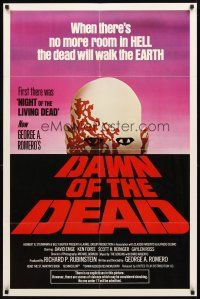 3t285 DAWN OF THE DEAD 1sh '79 George Romero, there's no more room in HELL for the dead