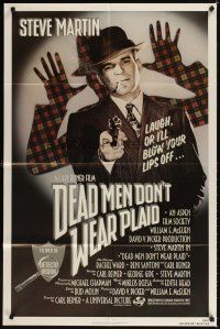 3t293 DEAD MEN DON'T WEAR PLAID 1sh '82 Steve Martin will blow your lips off if you don't laugh!