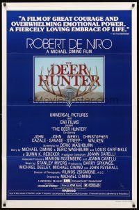 3t309 DEER HUNTER 1sh '78 Robert De Niro, Michael Cimino, Christopher Walken, Mantel art!
