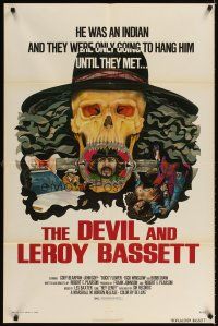 3t321 DEVIL & LEROY BASSETT 1sh '73 they were only going to hang him, western horror, wild art!