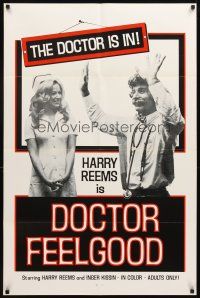 3t341 DOCTOR FEELGOOD 1sh '74 great image of Harry Reems as physician of love!