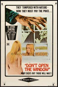 3t346 DON'T OPEN THE WINDOW 1sh '76 they tampered with nature, now they must pay the price!