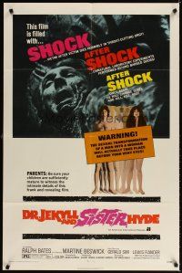 3t350 DR. JEKYLL & SISTER HYDE 1sh '72 sexual transformation of man to woman actually takes place!