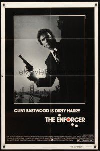 3t382 ENFORCER 1sh '76 photo of Clint Eastwood as Dirty Harry by Bill Gold!