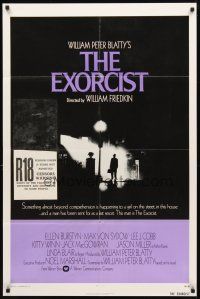 3t402 EXORCIST int'l 1sh '74 William Friedkin, Max Von Sydow, horror classic, William Peter Blatty!