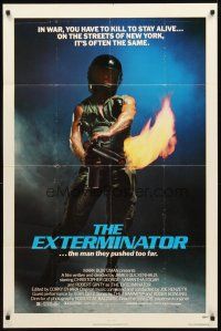 3t403 EXTERMINATOR 1sh '80 Robert Ginty is the man they pushed too far!