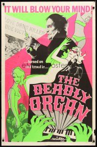 3t417 FEAST OF FLESH 1sh '67 The Deadly Organ will blow your mind, cool drug image!