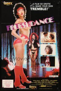 3t433 FLESHDANCE video/theatrical 1sh '83 Flashdance spoof, Ron Jeremy, Shanna Evans, Ashley!