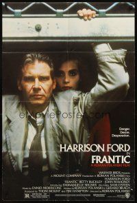 3t443 FRANTIC 1sh '88 directed by Roman Polanski, Harrison Ford & Emmanuelle Seigner!