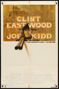 3t583 JOE KIDD int'l 1sh '72 John Sturges, if you're looking for trouble, he's Clint Eastwood!