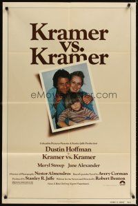 3t599 KRAMER VS. KRAMER 1sh '79 Dustin Hoffman, Meryl Streep, child custody & divorce!