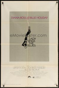 3t607 LADY SINGS THE BLUES 1sh '72 Diana Ross in her film debut as singer Billie Holiday!