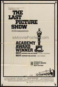 3t616 LAST PICTURE SHOW awards 1sh '71 Peter Bogdanovich, Jeff Bridges, Ellen Burstyn, Tim Bottoms!