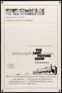 3t615 LAST PICTURE SHOW 1sh '71 Peter Bogdanovich, Jeff Bridges & Cybill Shepherd!