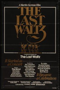 3t620 LAST WALTZ 1sh '78 Martin Scorsese, it started as a rock concert & became a celebration!