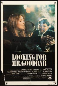 3t637 LOOKING FOR MR. GOODBAR 1sh '77 close up of Diane Keaton, directed by Richard Brooks!