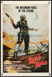 3t650 MAD MAX 1sh R83 art of wasteland cop Mel Gibson, George Miller Australian sci-fi classic!