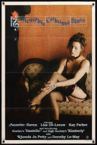 3t661 MEMPHIS CATHOUSE BLUES 1sh '84 Annette Haven , sexy woman in lingerie!