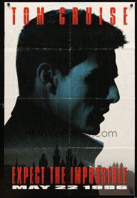 3t670 MISSION IMPOSSIBLE teaser 1sh '96 Tom Cruise, Jon Voight, Brian De Palma directed!
