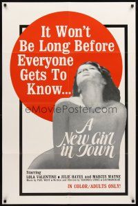 3t703 NEW GIRL IN TOWN 1sh '60s it won't be long before everyone knows Lola Valentine!