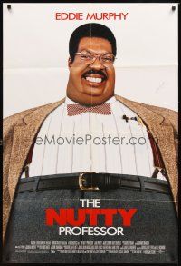 3t721 NUTTY PROFESSOR DS 1sh '96 wacky image of Eddie Murphy as Professor Klump!