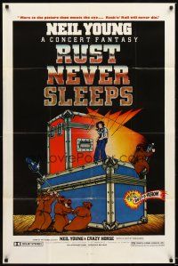 3t808 RUST NEVER SLEEPS 1sh '79 Neil Young, rock and roll art by David Weisman & Jim Evans!