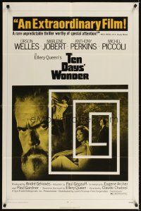 3t898 TEN DAYS' WONDER 1sh '72 Orson Welles, Marlene Jobert, Claude Chabrol!