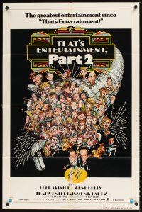 3t909 THAT'S ENTERTAINMENT PART 2 1sh '75 Fred Astaire, Gene Kelly & many MGM greats!