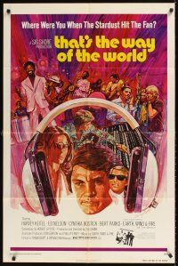 3t913 THAT'S THE WAY OF THE WORLD 1sh R76 Harvey Keitel, great artwork by Barry Ross!