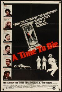 3t935 TIME TO DIE 1sh '82 Matt Cimber directed, Edward Albert, Rex Harrison!